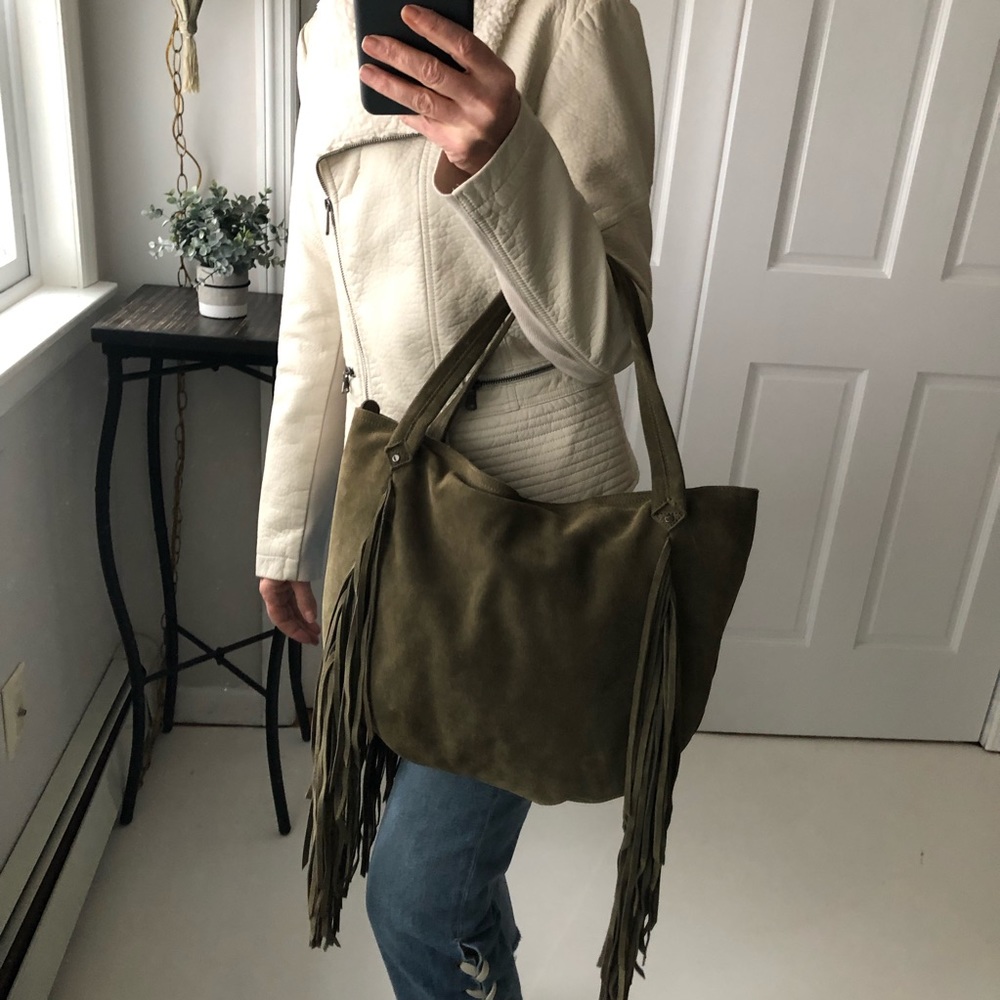 SORIAL SUEDE fringe bag never used perfect